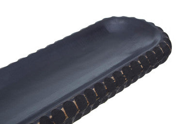 Kara Black Mango Wood Serving Dish