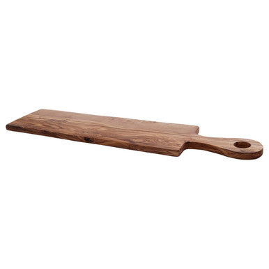 Kora Rectangular Paddle Serving Board in Olive Wood