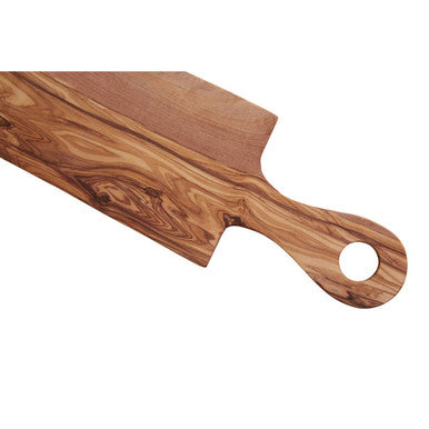 Kora Rectangular Paddle Serving Board in Olive Wood