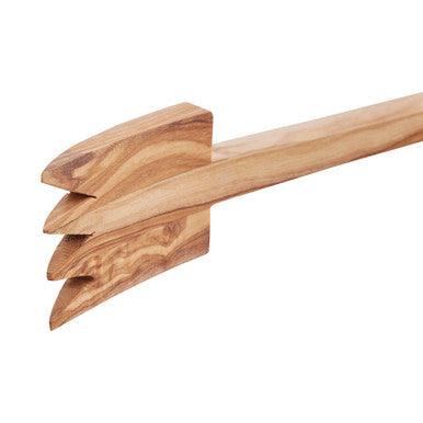 Kora Olive Wood Serving Tongs