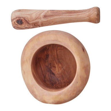 Kora Olive Wood Mortar And Pestle - image 4