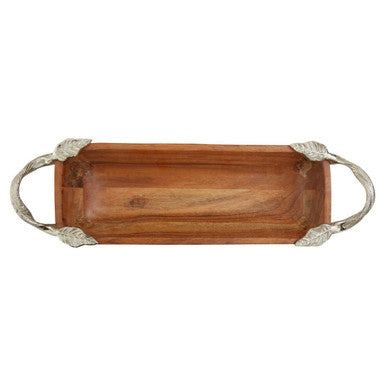Vine Acacia Wood Small Rectangular Serving Dish
