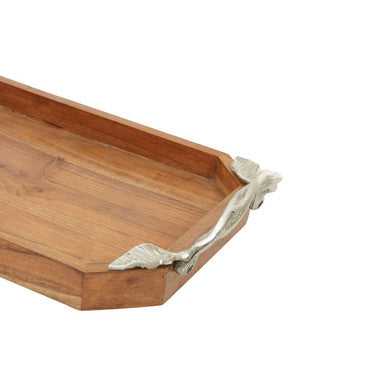 Vine Acacia Wood Small Rectangular Tray