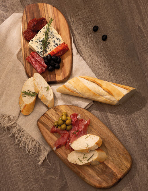 Kora Acacia Set Of 2 Serving And Chopping Board