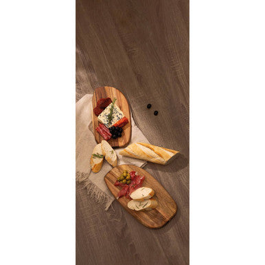 Kora Acacia Set Of 2 Serving And Chopping Board