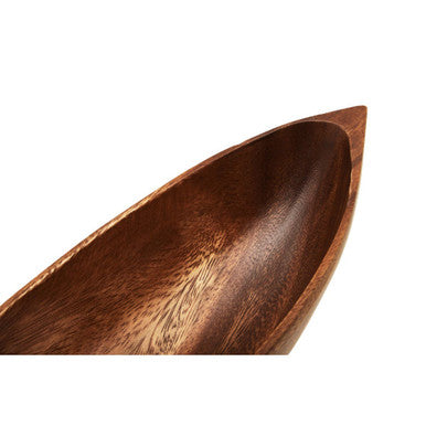 Kora Acacia Boat Shaped Serving Dish