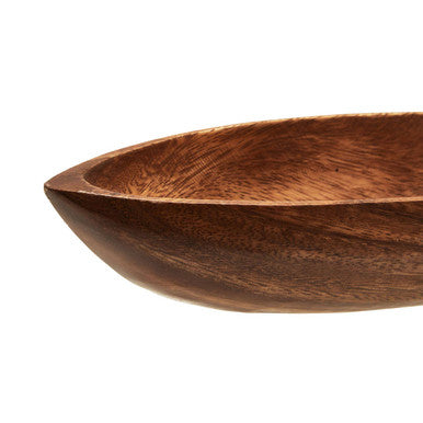 Kora Acacia Boat Shaped Serving Dish