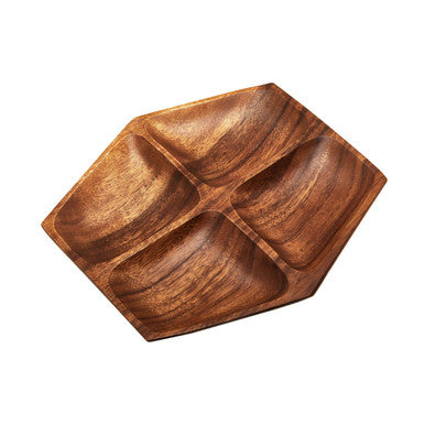 Kora Acacia Large Four Section Serving Dish