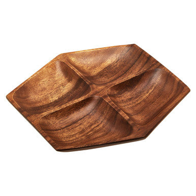 Kora Acacia Large Four Section Serving Dish