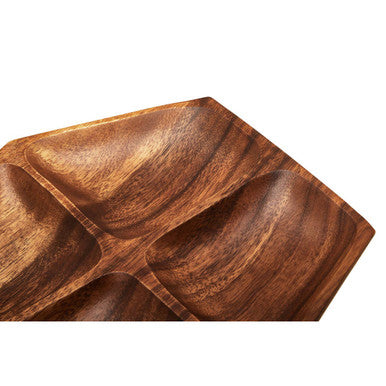 Kora Acacia Large Four Section Serving Dish