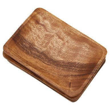 Kora Acacia Set Of Three Serving Dishes