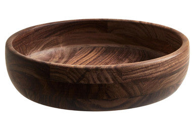 Rosi Small Sheesham Wood Shallow Salad Bowl