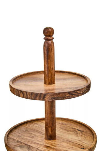 Kora Sheesham Wood Three Tier Cake Stand