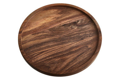 Rosi Large Round Sheesham Wood Tray