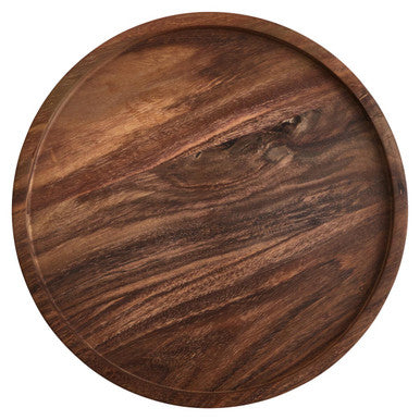 Rosi Large Round Sheesham Wood Tray