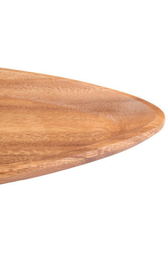 Kora Acacia Small Curved Triangular Serving Dish