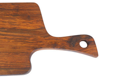 Rosi Organic Shaped Tropical Rosewood Serving or Cutting Board with Natural Finish