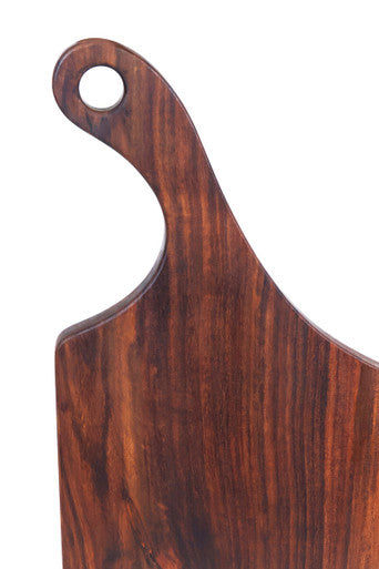 Rosi Tropical Rosewood Serving or Cutting Board with Natural Finish and Organic Shape