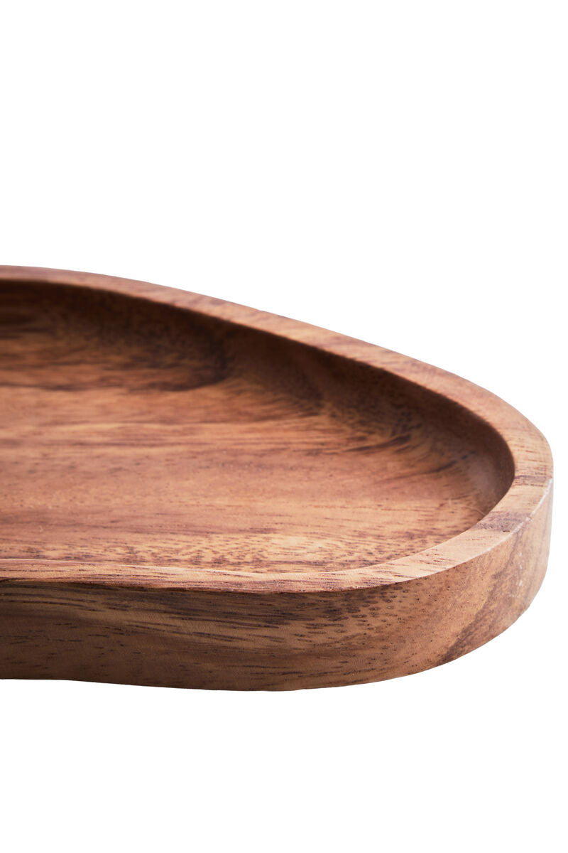 Acacia Wood Large Irregular Serving Plate and Tray | Kora