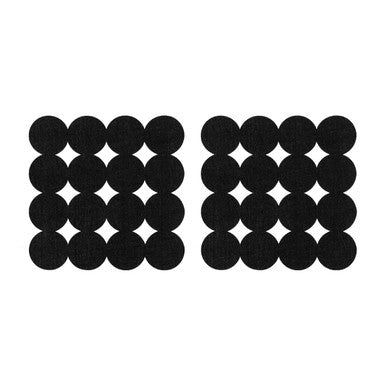 Felt Black Set of Two Circle Design Placemats - image 1
