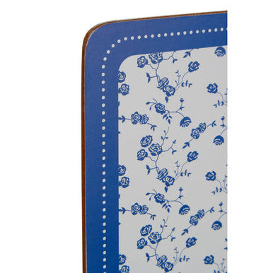 Blue Rose Set Of Four Placemats