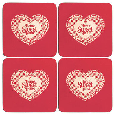 Home Sweet Home Set Of Four Cork Coasters - image 1