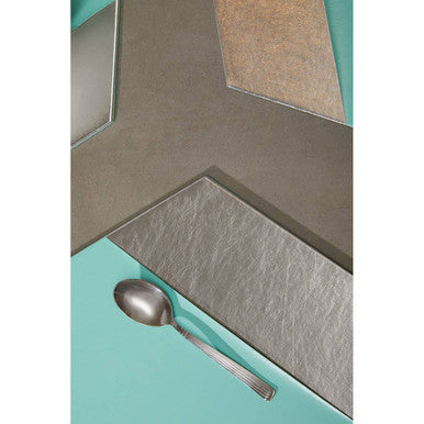 Geome Set of 4 Leather Effect Dipped Jade And Silver Hexagon Placements