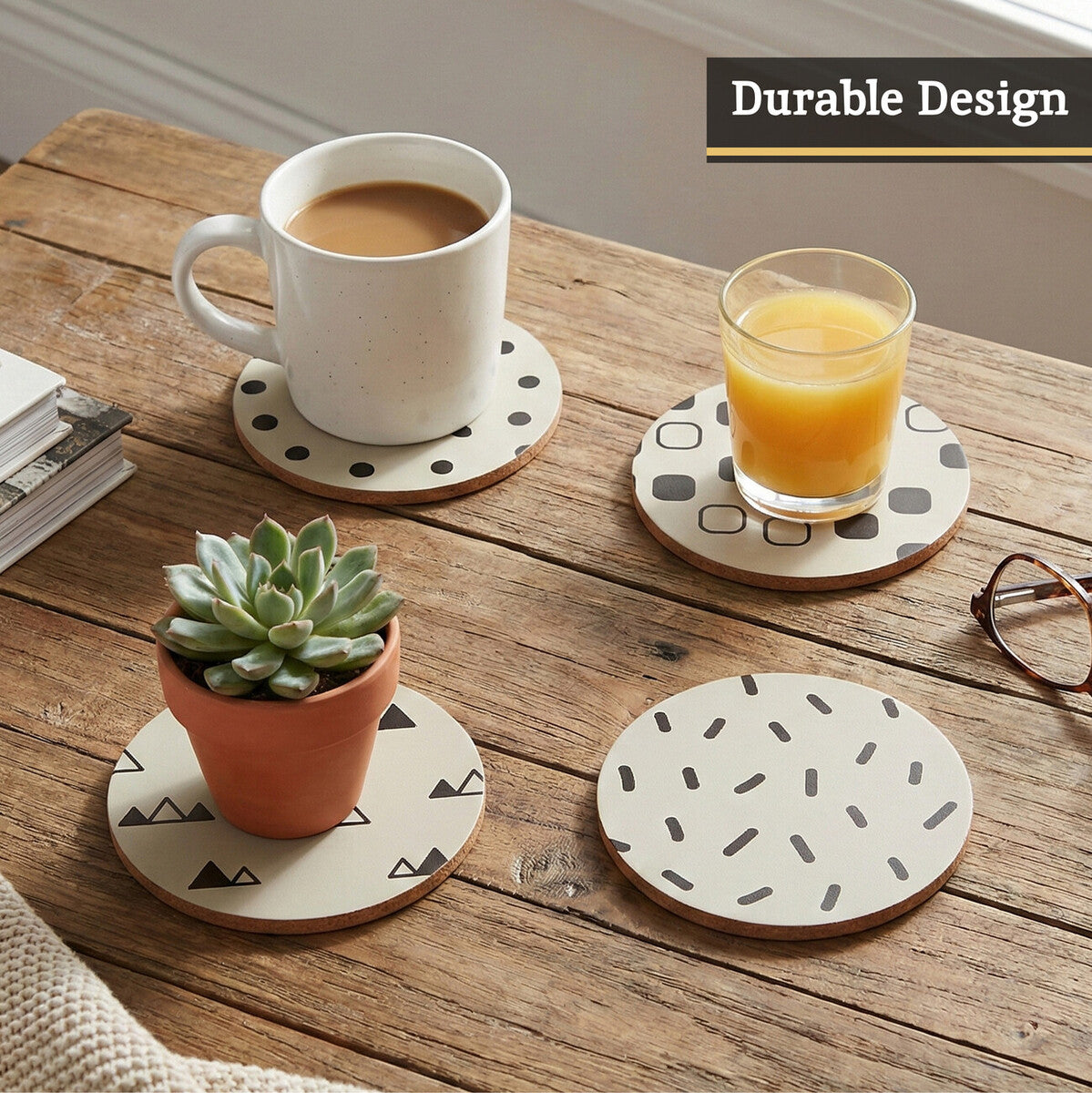 Mimo Set Of 4 Eclectic All Sorts Coasters