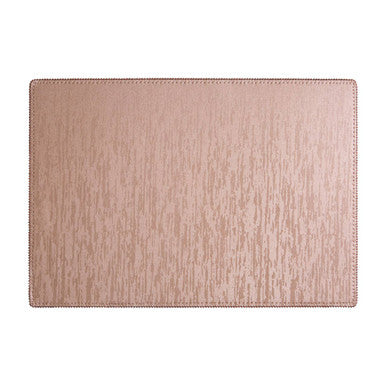 Rectangular placemat with a subtle pattern on a white background