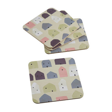 Calcot 4Pc Square Wild Cottage Coasters - image 2