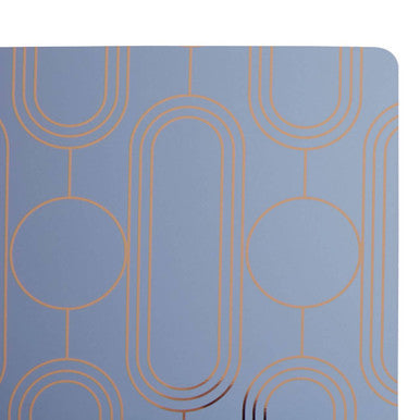 Frosted Deco Set Of 4 Blue Coasters