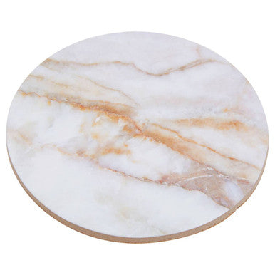 Mimo 6Pc Marble Effect Assorted Cork Coasters