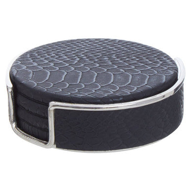 Mixology Set Of Four Black Coasters - image 1