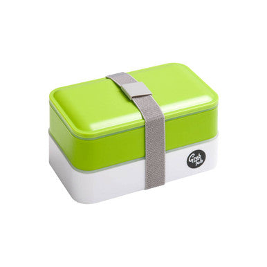 Grub Tub Green and White Stackable Lunch Box - image 1