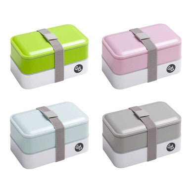 Grub Tub Green and White Stackable Lunch Box - image 4