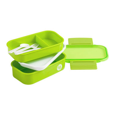 Grub Tub Green Lunch Box With Cutlery - image 3