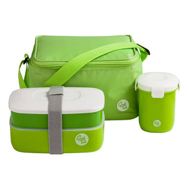 Grub Tub Green Lunch Box Set with Insulated Bag - image 1