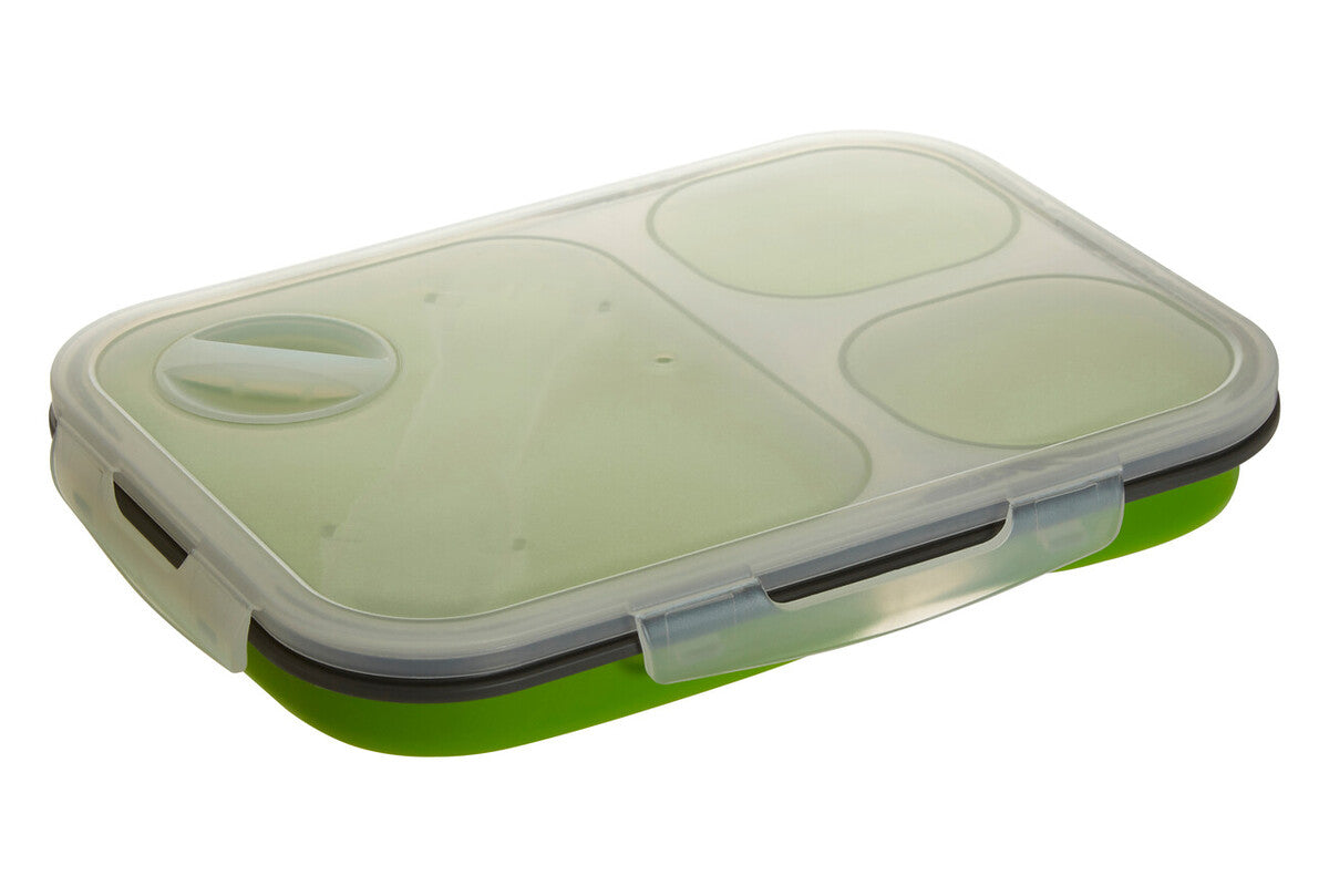 Grub Tub Green Collapsible Lunch Box With Spork - image 1