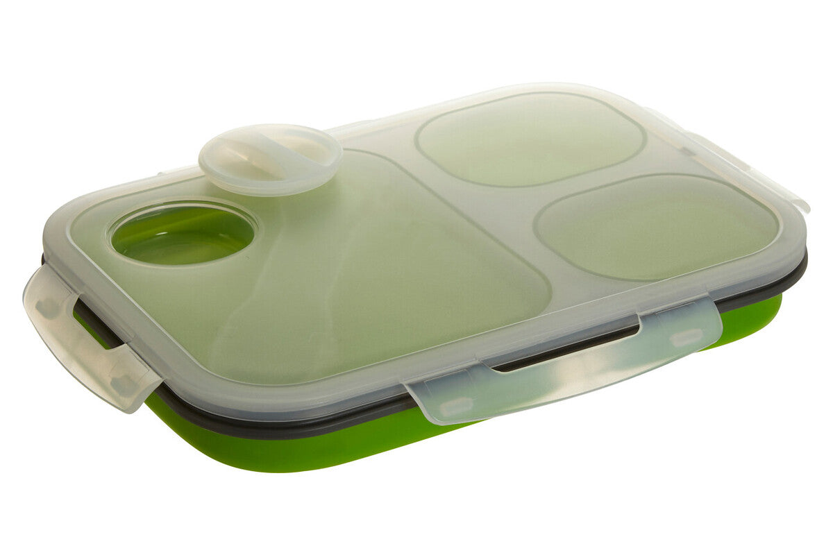 Grub Tub Green Collapsible Lunch Box With Spork - image 3