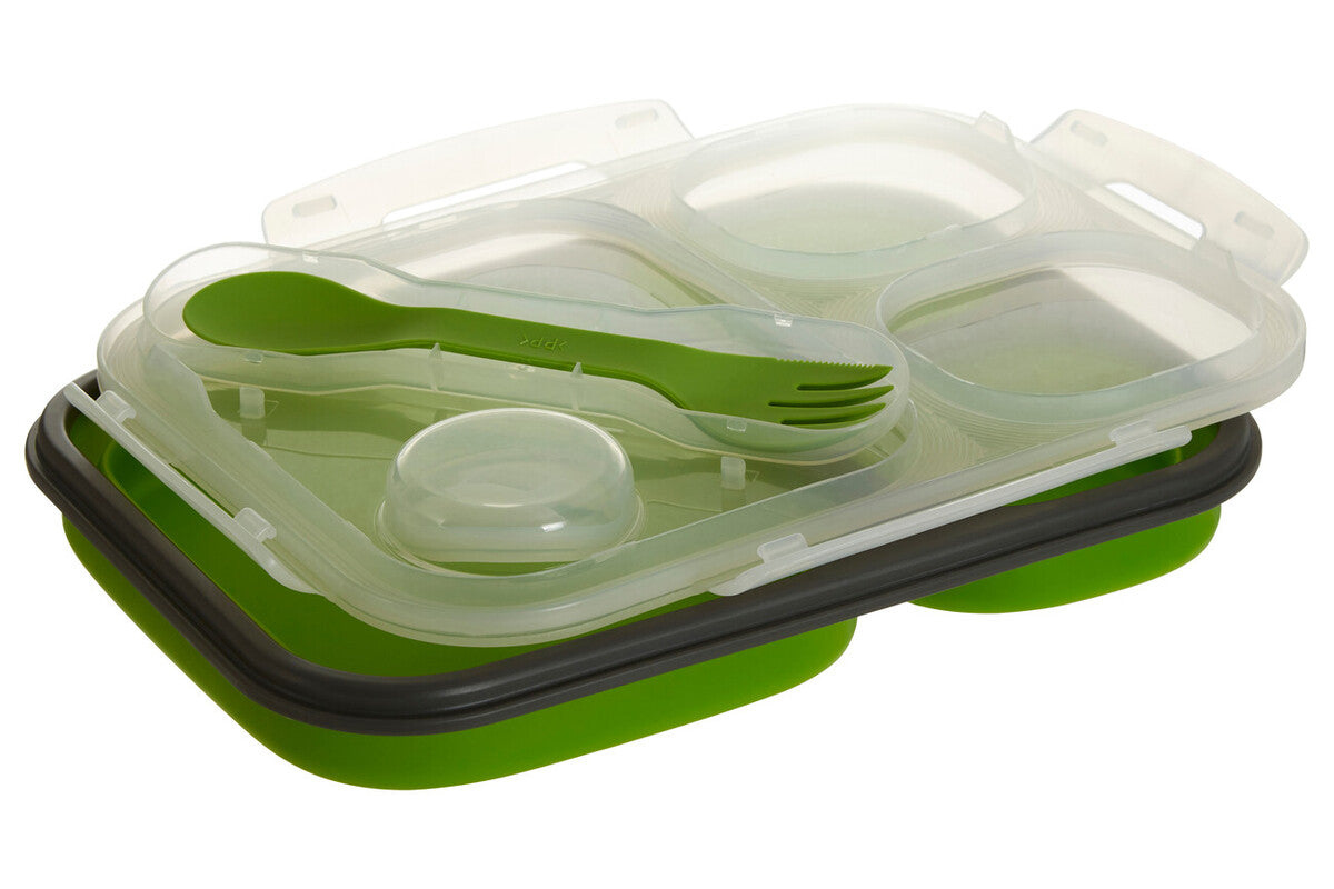 Grub Tub Green Collapsible Lunch Box With Spork - image 5