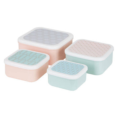 Frosted Deco Set Of 4 Snack Boxes - image 1
