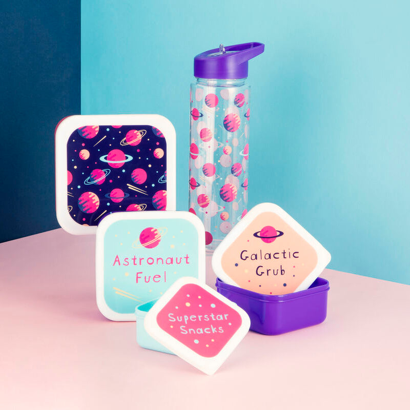 Mimo Set Of 4 Space Design Lunch Boxes