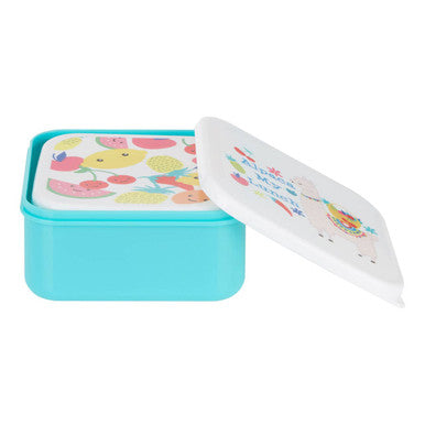 Mimo Set Of 4 Fruity Alpaca Lunch Box