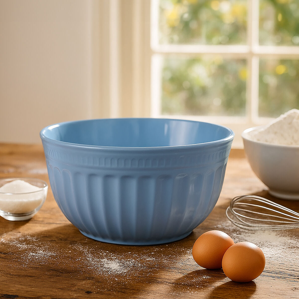 Alden Melamine Extra Large Blue Mixing Bowl - image 2