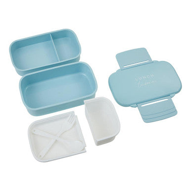 Grub Tub Light Blue Lunch Box With Cutlery - image 7