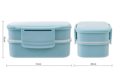 Grub Tub Light Blue Lunch Box With Cutlery - image 10