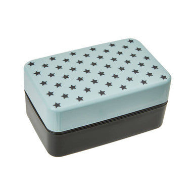Grub Tub Light Blue Star Lunch Box With Cutlery - image 1