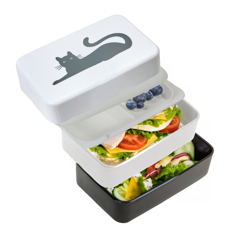 Grub Tub Cat Lunch Box With Cutlery