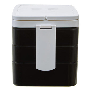 Grub Tub Black Lunch Box With Cutlery