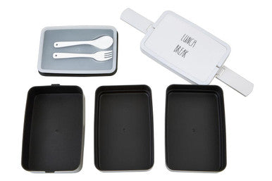 Grub Tub Black Lunch Box With Cutlery - image 7